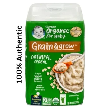 Gerber Organic For Baby Grain & Grow Oatmal Cereal -227gm