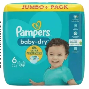 Pampers Baby Dry Diaper(13 - 18) Size 6 Belt - 62pcs