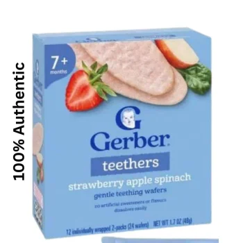 Gerber Teethers Strawberry Apple Spinach Wafers -24pcs