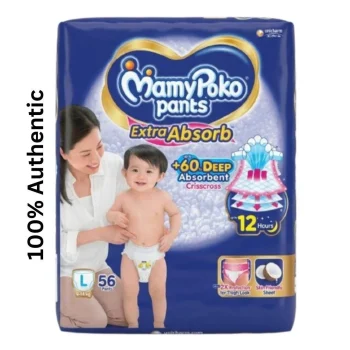 Mamypoko Pantrs Baby Diaper Size L (9-14) kg -56pcs