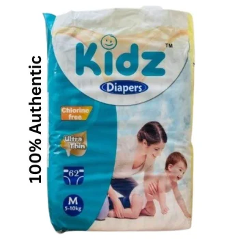 Kidz Baby Diaper Pant System Size - M (5 - 10 kg) - 60Pcs