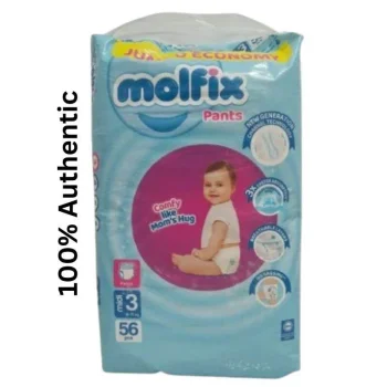 Molfix Pants Baby Pant Diaper Size 3 (6 - 11)kg - 58pcs