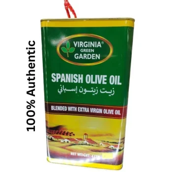 Virginia Green Garden Spanish Olive Oil (Blended With Extra Virgin Olive Oil - 4LTR