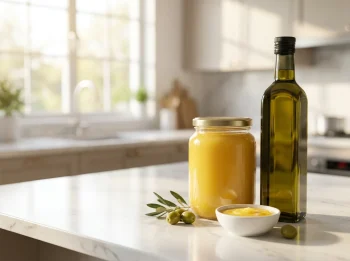 Ghee and olive oil display 202609032135