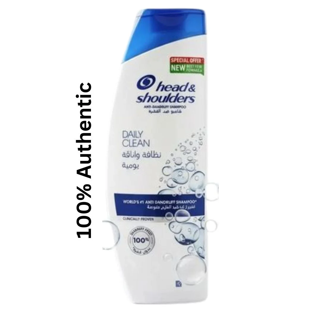 Head & Shoulders Daily Clean Anti Dandruff Shampoo -400ml Head & Shoulders Daily Clean Anti-Dandruff Shampoo 400ml bottle