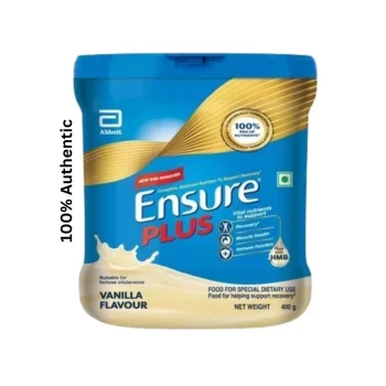Ensure Plus Vanilla Flavour Complete Balanced Nutrition Drink Powder -400gm