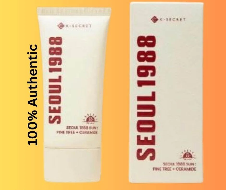 K Secret Seoul 1988 Sunscreen original packaging and details